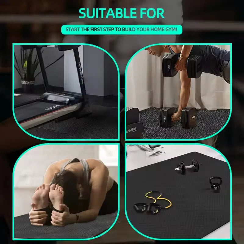 EVA Puzzlematte 60x60cm – Rutschfeste Gymnastikmatte für Home Gym, Yoga & Kinderzimmer | Thryvo Fitness