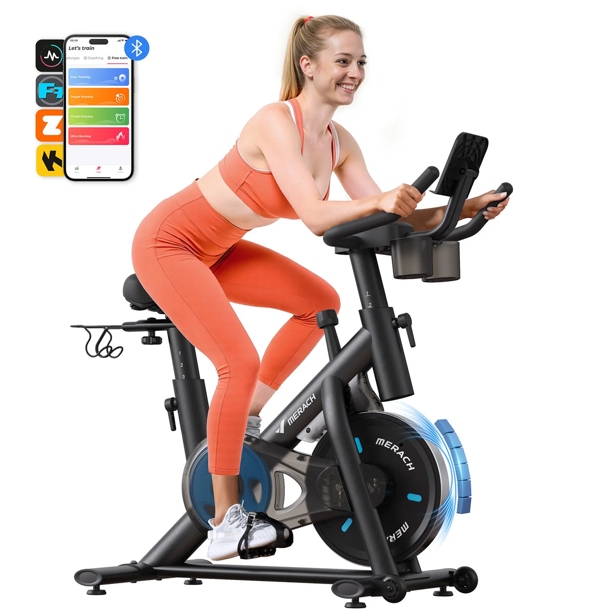 MERACH Heimtrainer S26B2 – App, Magnetwiderstand, leise, bis 122 kg | Thryvo Fitness