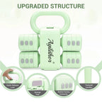 Verstellbares Kurzhantel & Kettlebell Set 4-in-1 – bis 5 kg, für Frauen & Home Gym | Thryvo Fitness