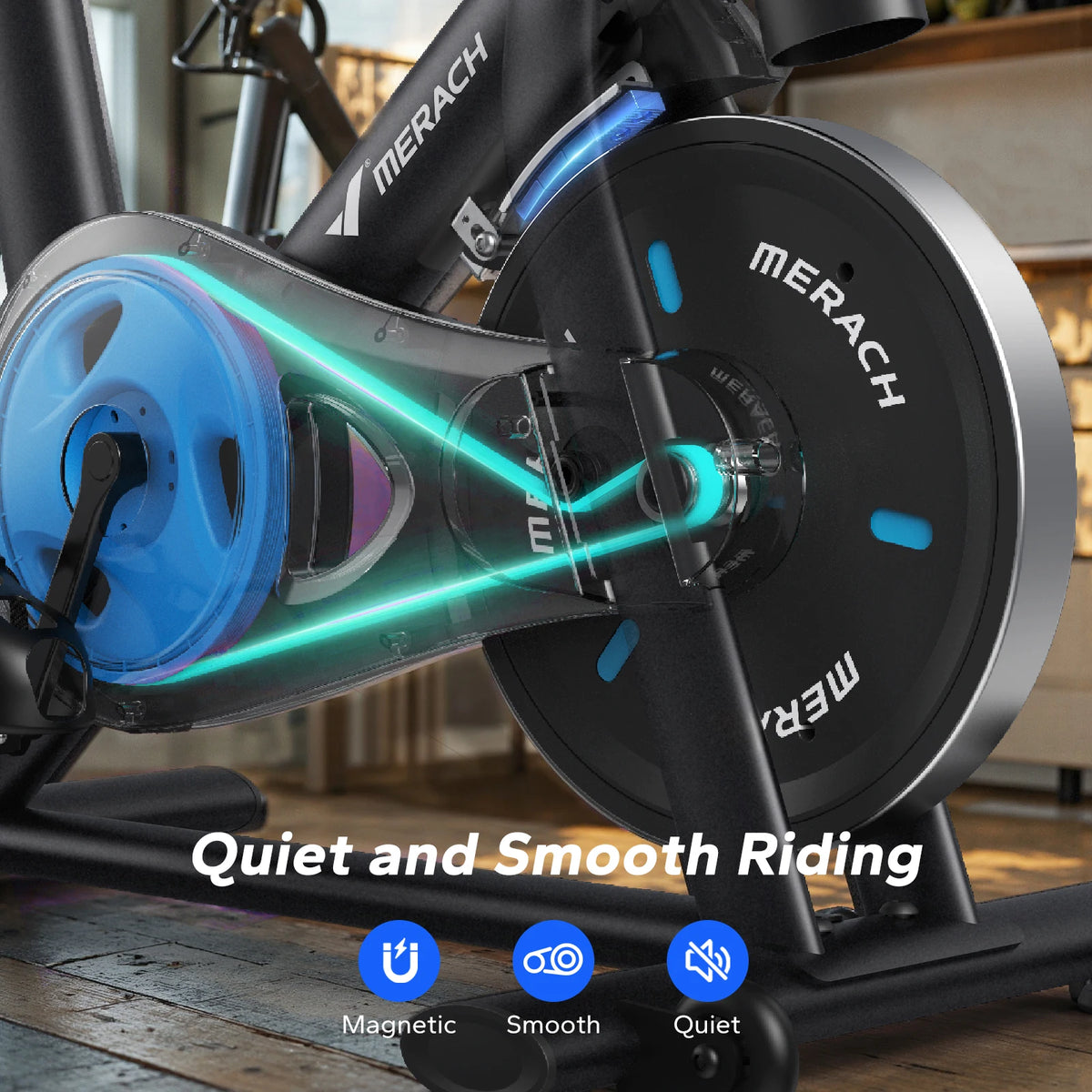 MERACH Heimtrainer S26B2 – App, Magnetwiderstand, leise, bis 122 kg | Thryvo Fitness