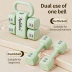 Verstellbares Kurzhantel & Kettlebell Set 4-in-1 – bis 5 kg, für Frauen & Home Gym | Thryvo Fitness