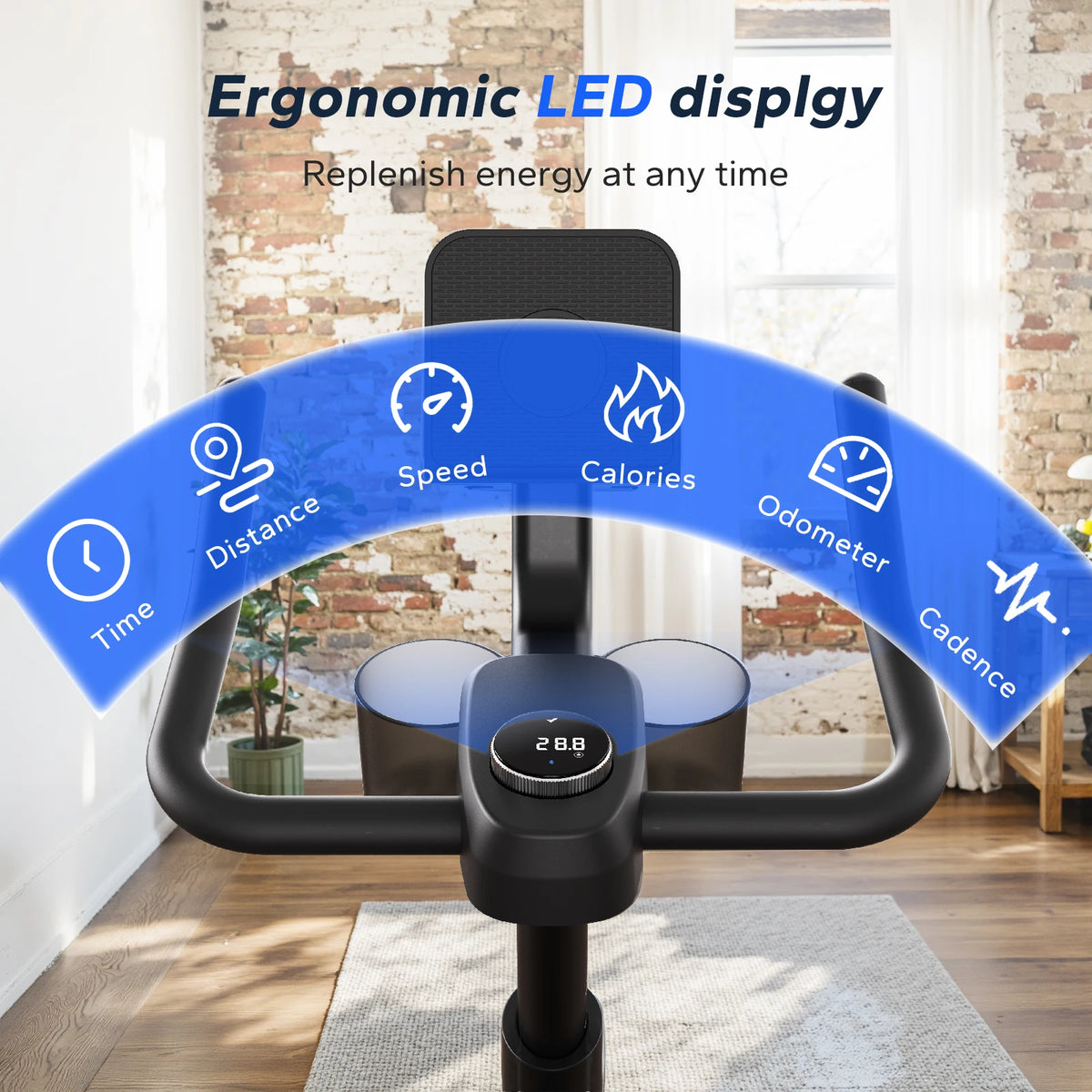 MERACH Heimtrainer S26B2 – App, Magnetwiderstand, leise, bis 122 kg | Thryvo Fitness