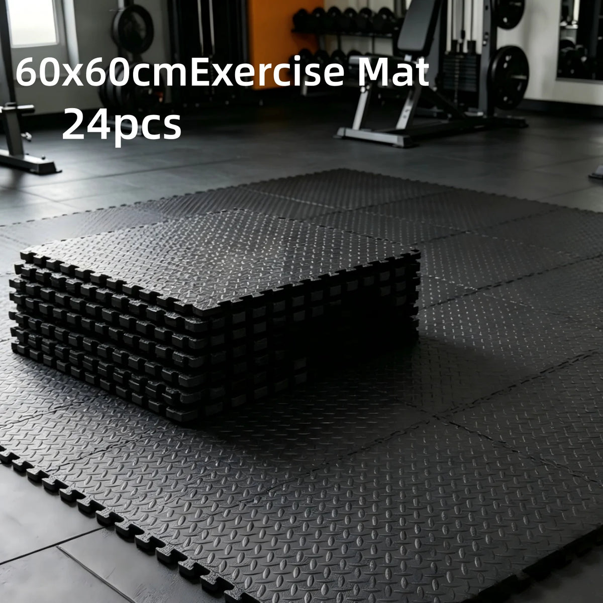 EVA Puzzlematte 60x60cm – Rutschfeste Gymnastikmatte für Home Gym, Yoga & Kinderzimmer | Thryvo Fitness