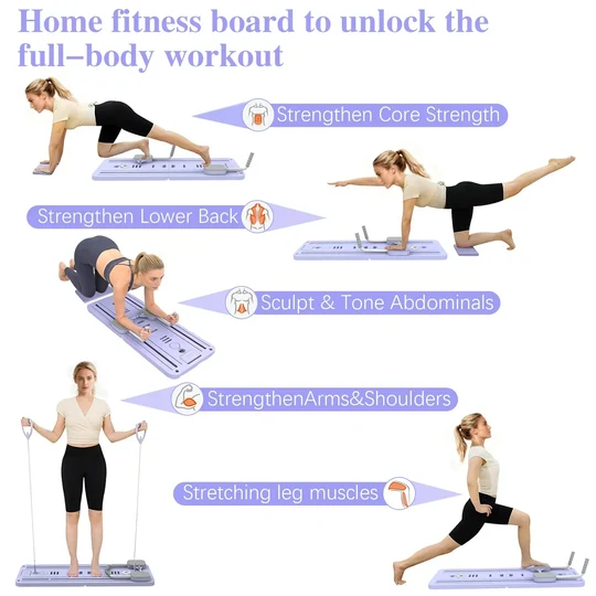 Multifunktionales Fitnessboard – Pilates, Push-Up, Yoga & Krafttraining | Thryvo Fitness