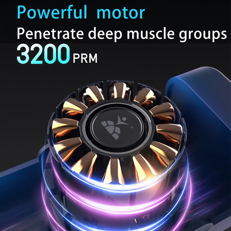 Booster M2-D Massagepistole – 30 Stufen, LCD, 120W, Tiefenmassage für Nacken, Rücken & Körper | Thryvo Fitness