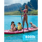 Sowm Pink Aufblasbares SUP Board 335×86×15 cm – bis 185 kg, All-Round, Komplett-Set | Thryvo Fitness