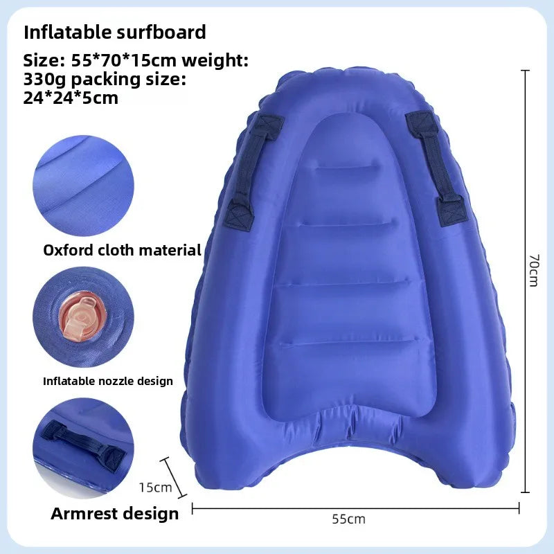 Aufblasbares Bodyboard – Leichtes Surfboard für Erwachsene & Kinder, Wasserski & Schwimmen | Thryvo Fitness