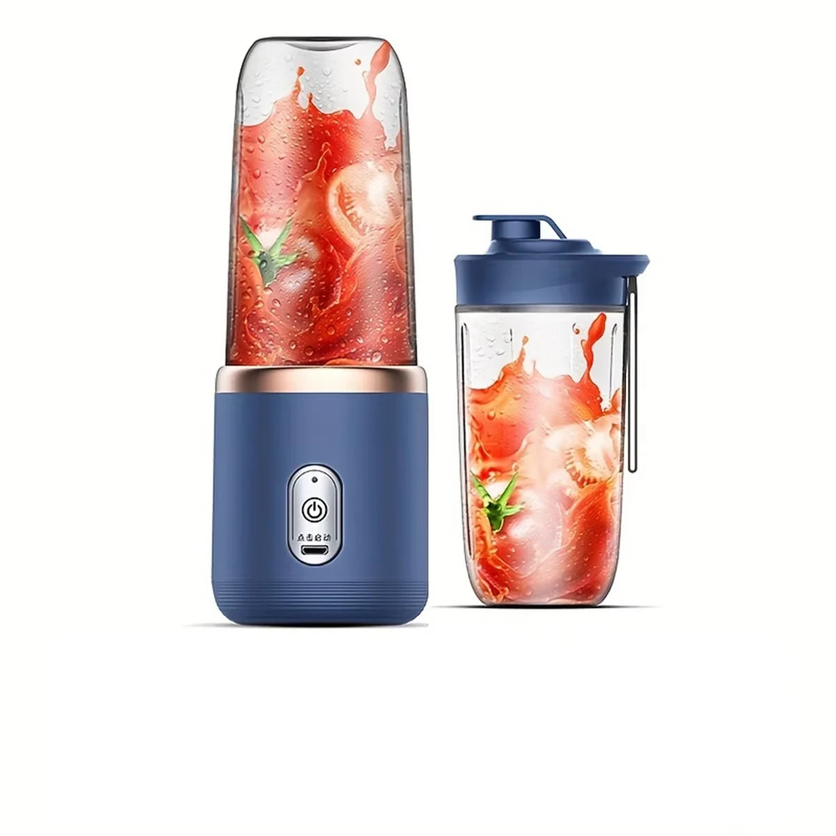 Portabler Elektrischer Mixer 400ml – 6 Klingen, USB, für Smoothies, Saft & Eis | Thryvo Fitness