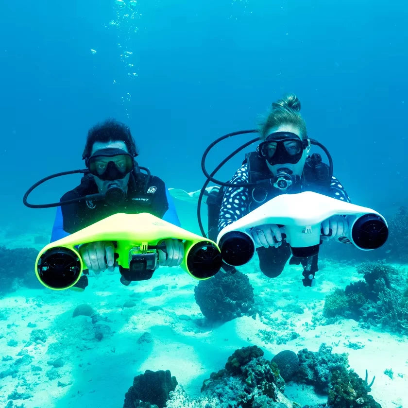 Unterwasser Scooter – Elektrischer Sea Scooter mit Kamerahalterung, 40m wasserdicht | Thryvo Fitness