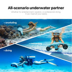 ASIWO Manta 2 Unterwasserscooter – 40m wasserdicht, 90 Min Laufzeit, für Kinder & Erwachsene | Thryvo Fitness