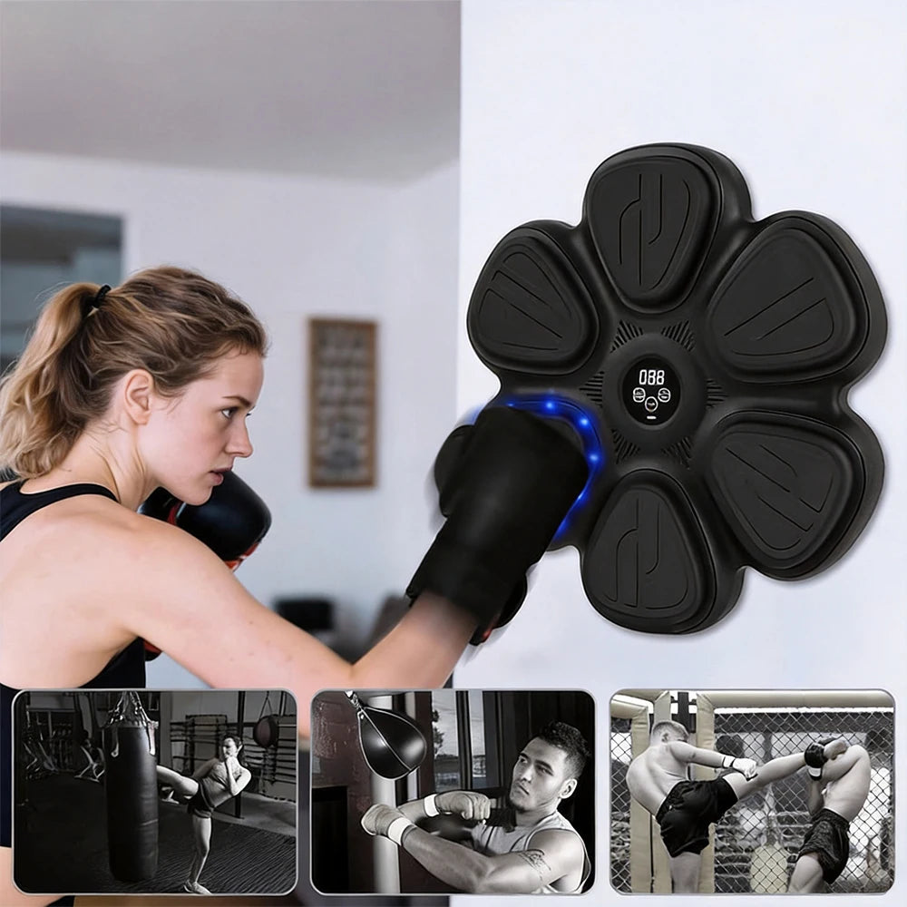 Boxing Machine 9 Speed & 9 Modi – Wandtrainer mit Handschuhen, LED & Punkteanzeige | Thryvo Fitness