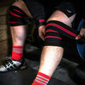 Kniebandagen 2m – Elastische Kompressionsbandagen für Squat, Powerlifting & Gewichtheben | Thryvo Fitness