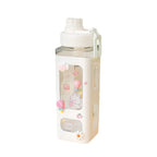 Kawaii Trinkflasche 700 & 900 ml – mit Strohhalm, Sticker & süßem Design, BPA-frei | Thryvo Fitness