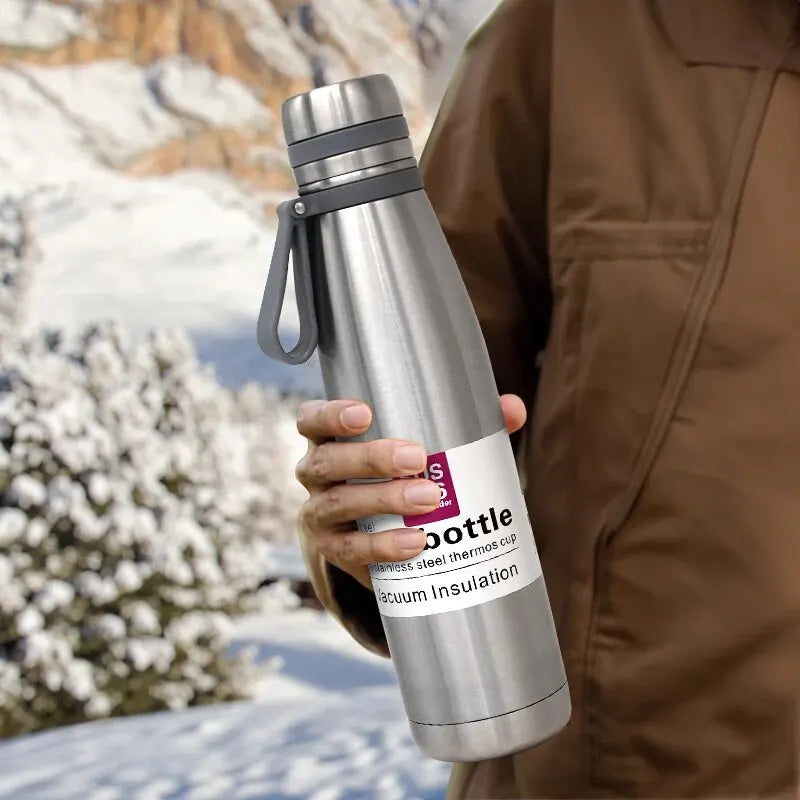 Edelstahl Thermoskanne 850–1500 ml – 316 Lebensmittelstahl, Vakuumisoliert für Outdoor, Camping & Reisen | Thryvo Fitness
