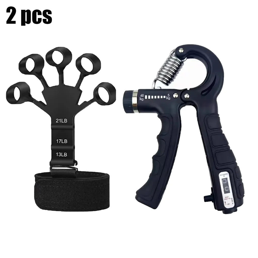 Hand-Gripper Set – Verstellbarer Handtrainer 10–60 kg