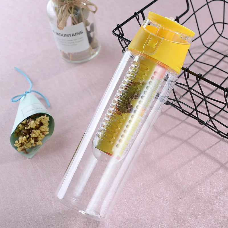 700ml Früchte Infuser Trinkflasche – BPA-frei, mit Teefilter, für Zitronen, Camping & Sport | Thryvo Fitness
