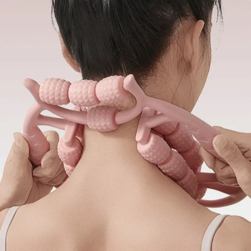 Massagerolle Bein & Wade – 360°, teleskopierbar bis 60 cm, Anti-Cellulite | Thryvo Fitness