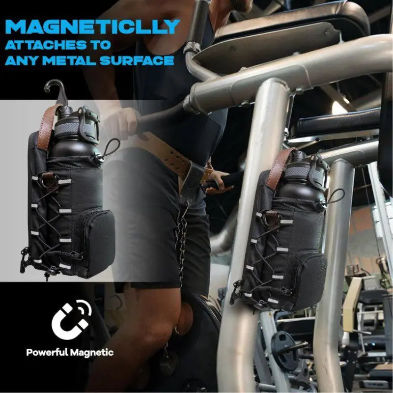 Magnetische Gym Tasche – Tragbare Umhängetasche mit Magnet & Flaschenfach für Fitness | Thryvo Fitness