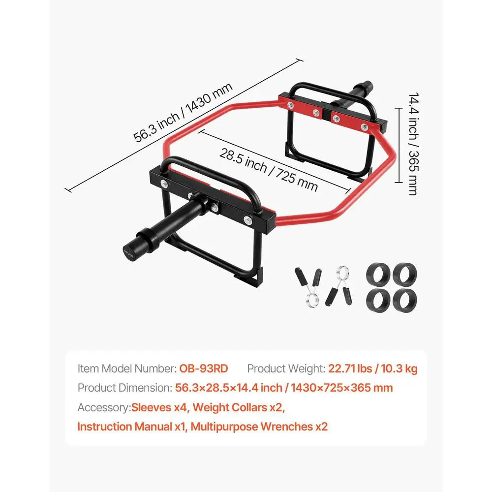 Trap Bar Hexagonal – 50mm Langhantel, 240 kg Tragkraft für Deadlift, Squat & Schulterdrücken | Thryvo Fitness