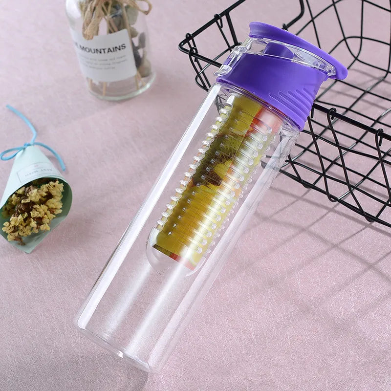 700ml Früchte Infuser Trinkflasche – BPA-frei, mit Teefilter, für Zitronen, Camping & Sport | Thryvo Fitness