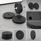 Hantelscheiben Set 30 kg – 2x 15 kg Zement, Kunststoffmantel, leise & langlebig | Thryvo Fitness