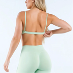 Damen Sport BH nahtlos – Rückenfreier Fitness BH für Yoga & Gym | Thryvo Fitness