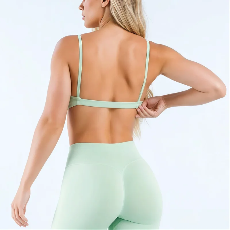 Damen Sport BH nahtlos – Rückenfreier Fitness BH für Yoga & Gym | Thryvo Fitness