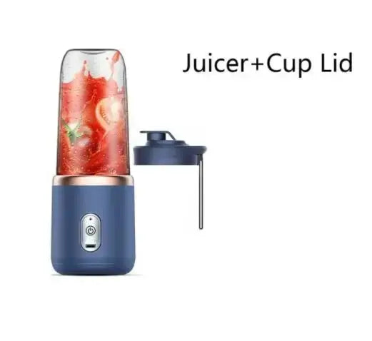 Portabler Elektrischer Mixer 400ml – 6 Klingen, USB, für Smoothies, Saft & Eis | Thryvo Fitness
