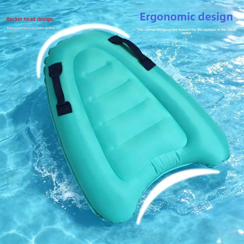 Aufblasbares Bodyboard – Leichtes Surfboard für Erwachsene & Kinder, Wasserski & Schwimmen | Thryvo Fitness