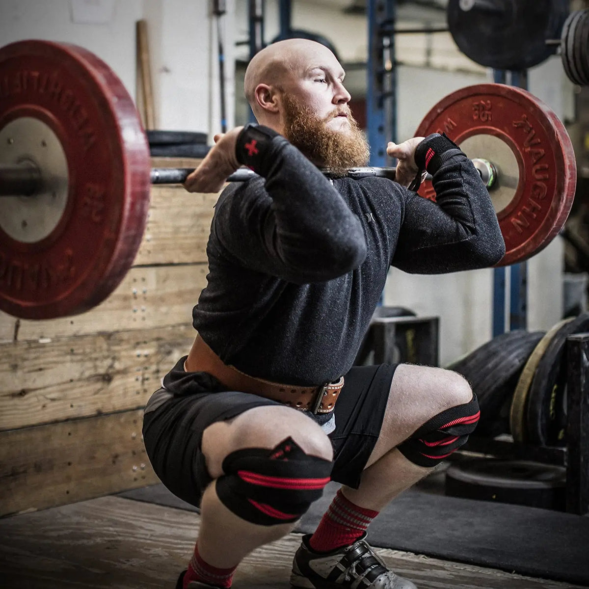 Kniebandagen 2m – Elastische Kompressionsbandagen für Squat, Powerlifting & Gewichtheben | Thryvo Fitness