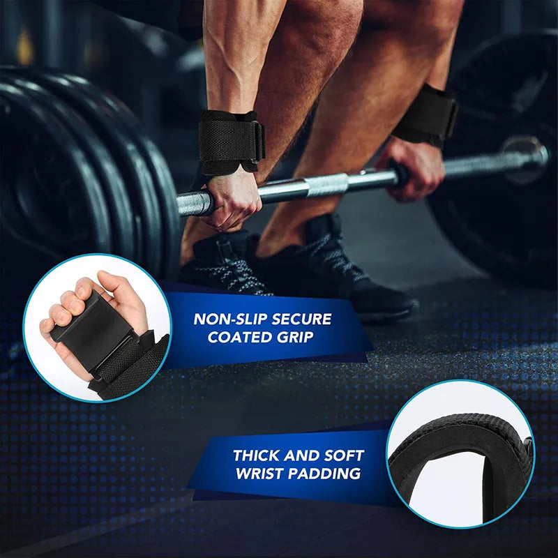 Gewichtheben Hooks mit Handgelenkbandagen – Deadlift Grips für Pull-ups & Powerlifting | Thryvo Fitness