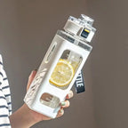 Sport Trinkflasche 700 & 900 ml – BPA-frei, auslaufsicher mit Zeitmarkierung & Strohhalm | Thrive Fitness