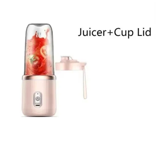 Portabler Elektrischer Mixer 400ml – 6 Klingen, USB, für Smoothies, Saft & Eis | Thryvo Fitness