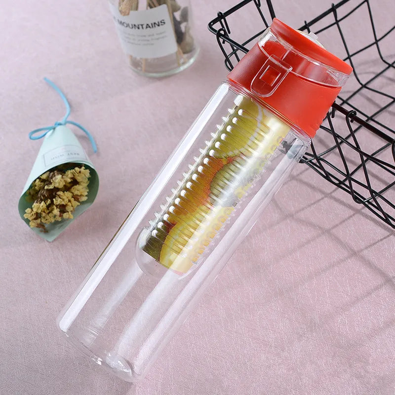 700ml Früchte Infuser Trinkflasche – BPA-frei, mit Teefilter, für Zitronen, Camping & Sport | Thryvo Fitness