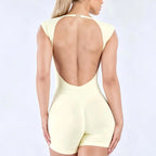 Damen Gym Jumpsuit – Nahtloser Rückenfreier Einteiler für Yoga, Fitness & Sport | Thryvo Fitness