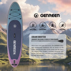 Aufblasbares SUP Board im Farbverlauf-Design 305×76×15 cm – für Frauen & Anfänger, Yoga & Fitness | Thryvo Fitness