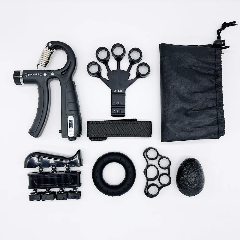 Hand-Gripper Set – Verstellbarer Handtrainer 10–60 kg