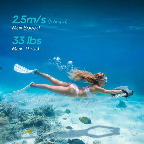 ASIWO Manta 2 Unterwasserscooter – 40m wasserdicht, 90 Min Laufzeit, für Kinder & Erwachsene | Thryvo Fitness