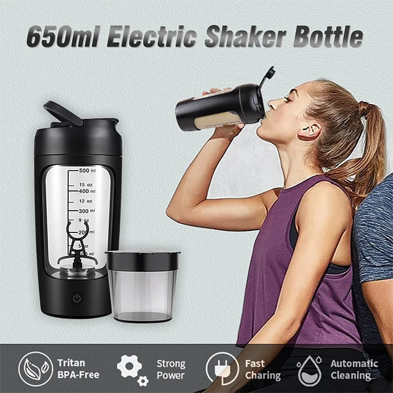 Elektrischer Protein Shaker 500ml – Automatischer Mixer für Gym, Fitness & Outdoor | Thryvo Fitness