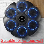 Smart Music Boxing Machine – Wandmontage, Bluetooth, LED-Licht, Trefferzähler | Thryvo Fitness