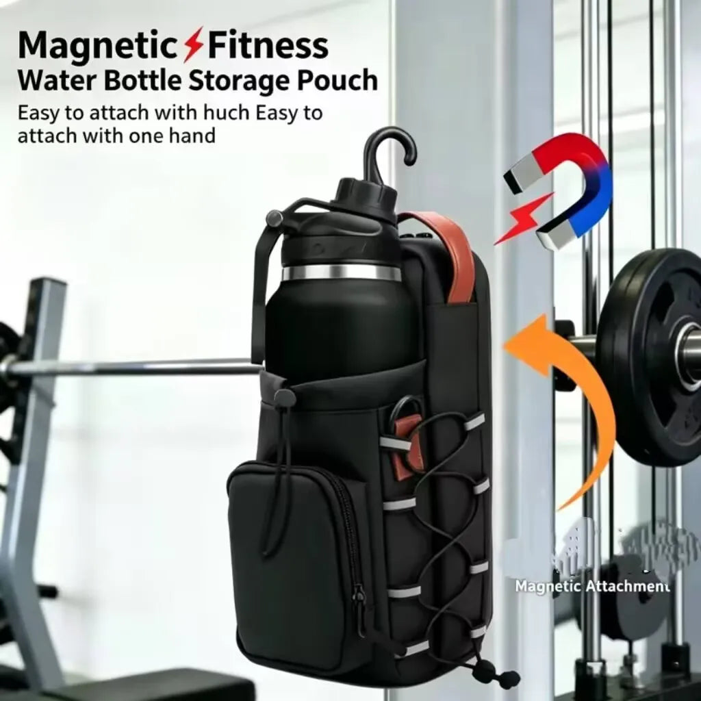 Magnetische Gym Tasche – Tragbare Umhängetasche mit Magnet & Flaschenfach für Fitness | Thryvo Fitness