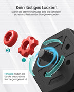 SONGMICS Hexagon Hantelset 30 kg – Kurzhantel, Langhantel & Push-up in einem