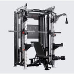 Smith Machine Power Rack – Multifunktional, 75+ kg Gewichtsturm, Stahl | Thryvo Fitness