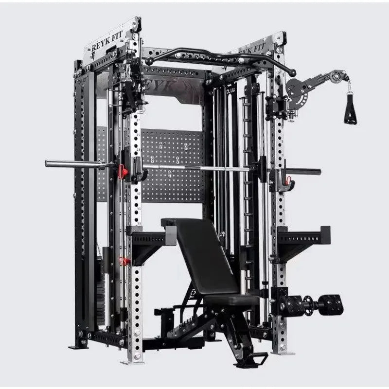 Smith Machine Power Rack – Multifunktional, 75+ kg Gewichtsturm, Stahl | Thryvo Fitness
