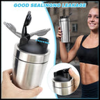 750 ml Protein Shaker aus Edelstahl – mit Mixball, Skala & Reinigungsbürste | Thrive Fitness