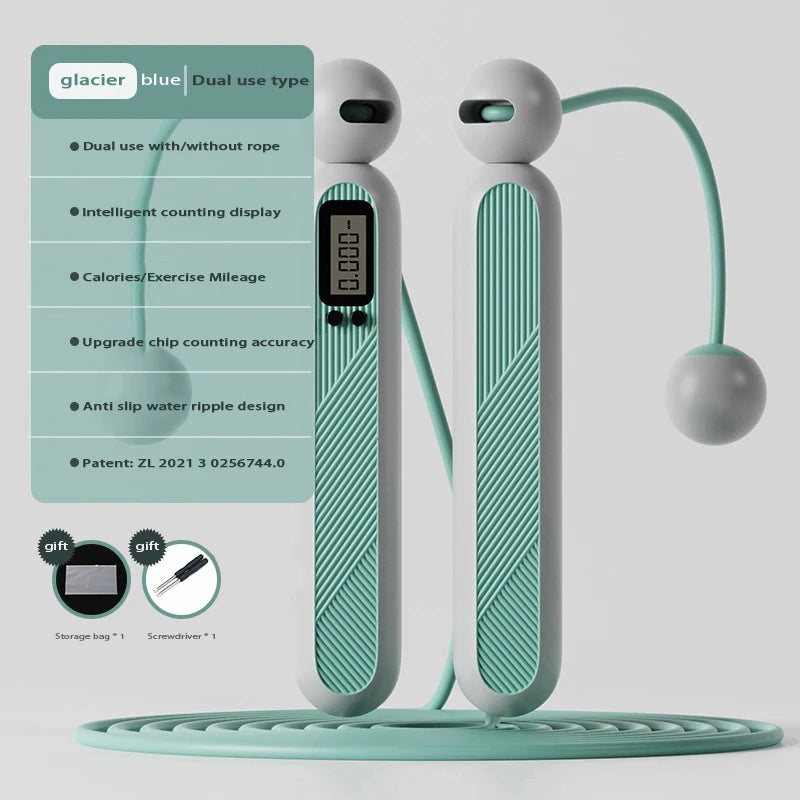 Kabelloses Sprungseil mit elektronischem Zähler – Cordless Skipping Rope für Cardio & Fitness | Thryvo Fitness