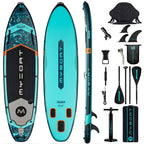 Myboat Aufblasbares SUP Board 351×86×15 cm – bis 195 kg, Komplett-Set mit Zubehör | Thryvo Fitness