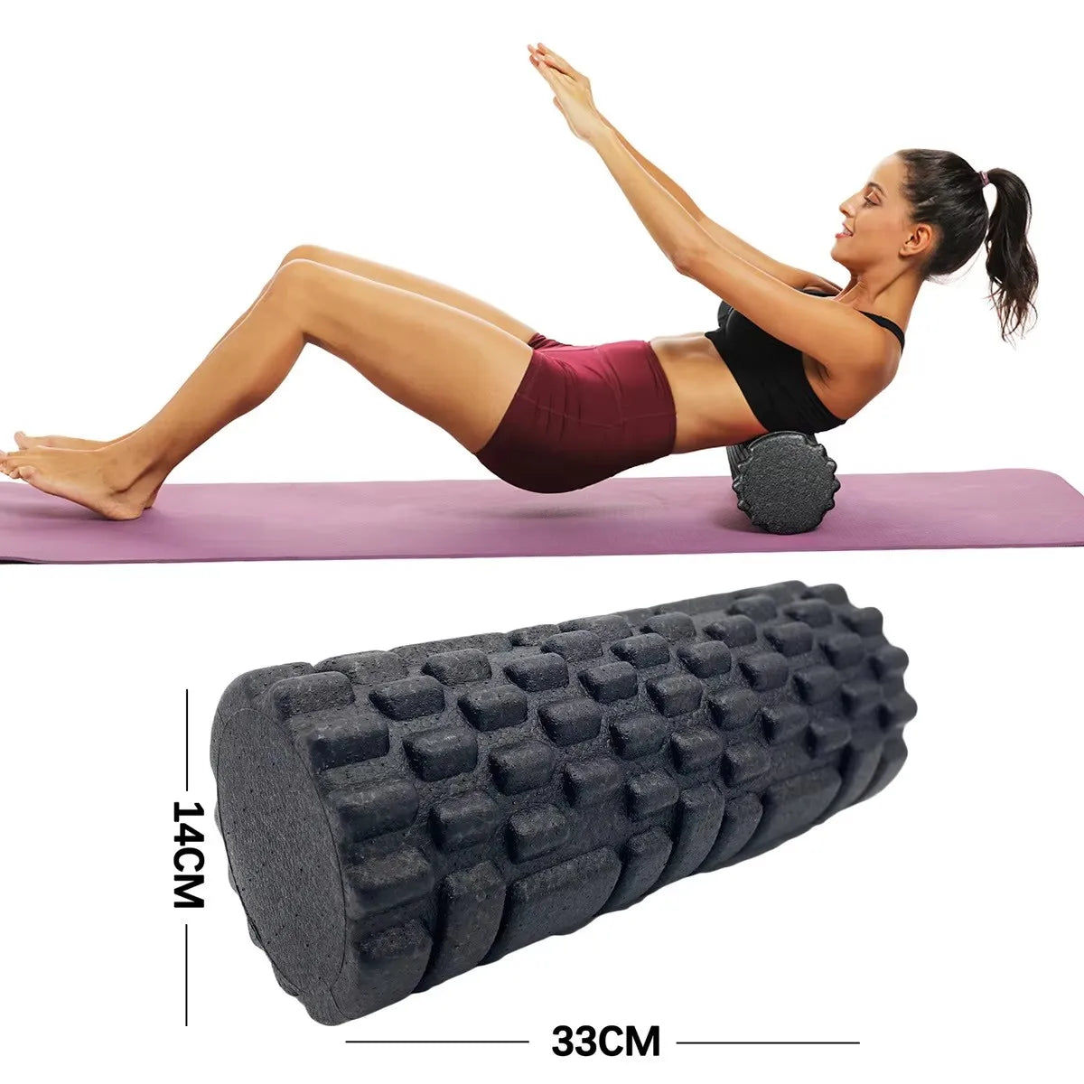Schaumstoffrolle 30 / 33 cm – EPP, Faszienrolle, Yoga, Pilates & Muskelregeneration | Thryvo Fitness
