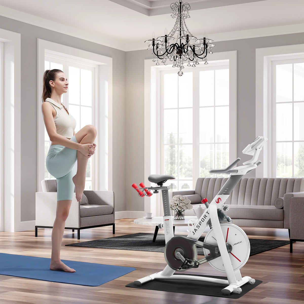 JASPORT S3 Ergometer Heimtrainer – App, Zwift & Kinomap, leise, bis 120 kg | Thryvo Fitness