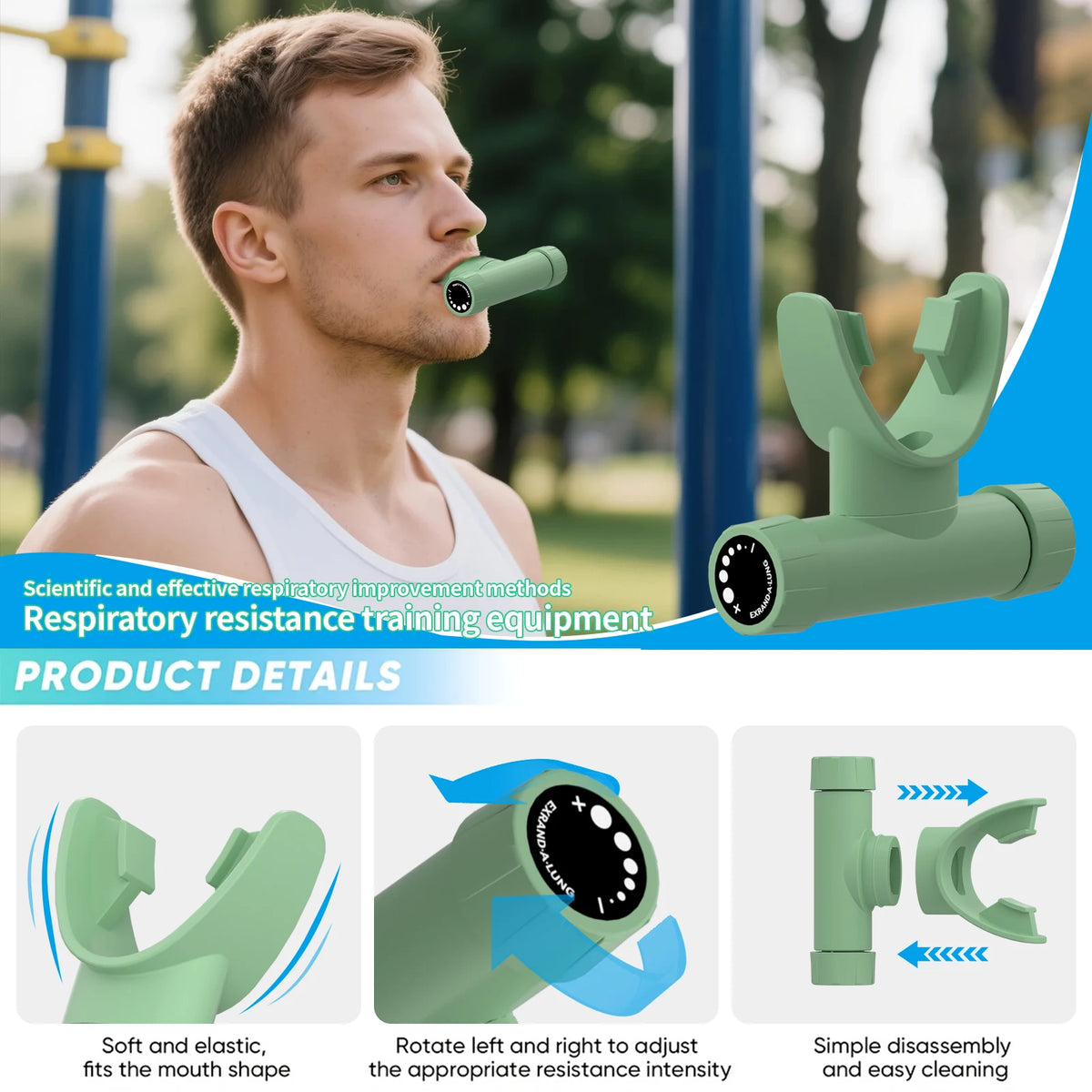 Atemtrainer Respirator – Silikon Atemgerät für Ausdauer & Atemkraft | Thryvo Fitness